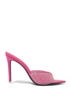 Bestie 100 Crystal Embellished PVC Mules